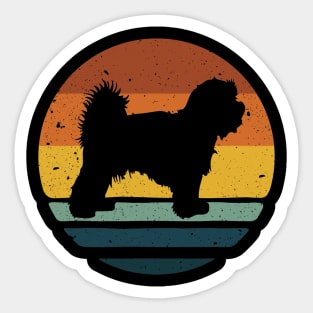 Maltese Vintage Retro Dog Sticker